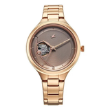 Fastrack Automatic Rose Gold Girls Watch NU6310WM01