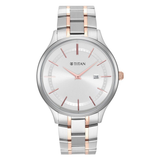 Titan Classique Slimline Silver Dial Men’s Watch NU90142KM01
