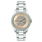 Timex E Class Rose Gold Multifunction Women’s Watch TWEL13000