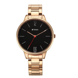 Titan Black Dial Women’s Watch 2648WM05
