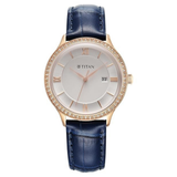 Titan Bright Leathers Blue Women’s Watch NS95247WL06
