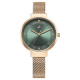 Fastrack Stunners X Green Dial Girls Watch NU68045WM01