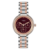 Timex Multifunction Maroon Dial Women’s Watch TW000Z301