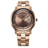 Titan Clasique Brown Men’s Watch NU90170QM02