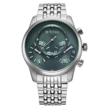 Titan Micromotors Green Dial Men’s Watch NU90179SM01