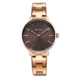 Titan TGIF Brown Dial Women’s Watch NU95248WM01