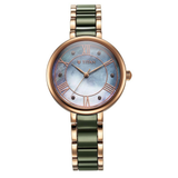 Titan Purple Ceramics Mother Of Pearl Women’s Watch NT95217KD02