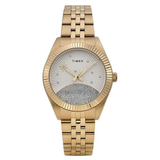 Timex Legacy White Round Dial Women’s Watch TW2Y20300UJ