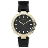 Timex 3 Hands Women Analog Black Dial Watch TW2V45100UJ