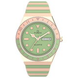 Q Timex Malibu Green 36mm Women’s Watch TW2V38700UJ