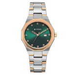 Titan Purple Time Deluxe Green Women’s Watch 95376KM01