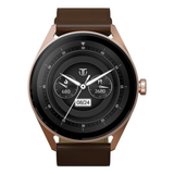Titan Crest AMOLED Brown Leather Strap Smartwatch 90197AL02K