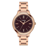 Timex Burgundy Round Dial Women Watch TWTL121SMU02