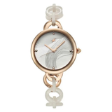 Fastrack Younique Mother of Pearl Dial Girls Watch 68037KD01