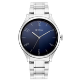 Titan Workwear Gradient Blue Dial Steel Watch 1865SM01