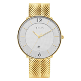 Titan White Dial Gold Stainless Steel Men's Watch 1849YM01