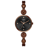 Timex Fria Black Round Dial Women Watch TWEL18204