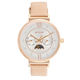 Titan Slimline Silver Dial Women’s Multifunction Watch NT95144WL01
