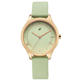 Fastrack Stunners Green Dial Green Girls Watch NU6296WL02