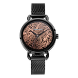 Fastrack Animal Print Rose Gold Dial Girls Watch NR6221NM01