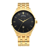 Titan Regalia Opulent Black Dial Men’s Gold Watch 90127YM02