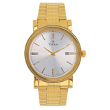 Titan Analog Off-White Dial Watch for Men NM1712YM02