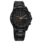 Sonata Black Dial Black Strap Men's Watch 77187NM01