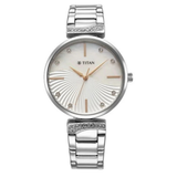 Titan Purple Style Up Silver Women’s Watch NS95237SM01