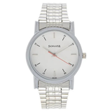 Sonata White Dial Silver Strap Men's Watch NU7987SM03W