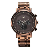 Fastrack Kronos Brown Dial Guys Watch NT3287QM04