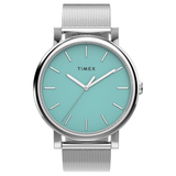 Timex Round 38mm Blue Dial Analog Women’s Watch TW2Y69000UJ
