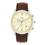 Fossil Neutra Chronograph Leather Watch for Men FS5380
