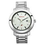 Fastrack Bare Basics White Dial Date Guys Watch NU3246SM01