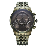 Titan Micromotors Olive Dial Men’s Watch NU90179QM01