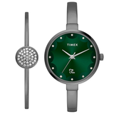 Timex Fria Green Round Dial Women’s Watch TWEL18503
