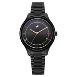 Fastrack Stunners Black Dial Black Girls Watch NT6296NM01