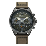 Titan Octane Cred Green Dial Men’s Leather Watch 90238KL01