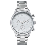 Sonata Silver Dial Two-Tone Strap Men's Watch NU77146SM01