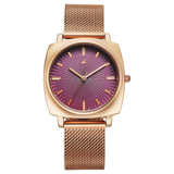 Fastrack Stunners Purple Dial Rose Gold Girls Watch 68043WM04