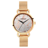 Fastrack Animal Print Bicolour Dial Girls Watch NU6221WM01