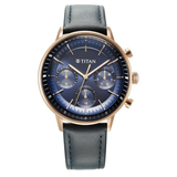 Titan Light Leathers Blue Dial Steel Watch 90171WL01