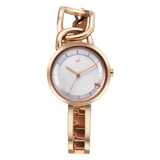 Fastrack Opulence Silver White Girls Watch NU6298WM01