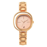 Fastrack Opulence Rose Gold Dial Girls Watch NU6276WM01