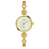 Timex Fria Off White Round Dial Women Watch TWEL18200