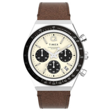 Q Timex Cream Dial Chronograph Men Watch TW2V42800U9