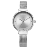 Fastrack Stunners X Silver Dial Girls Watch NU68045SM01