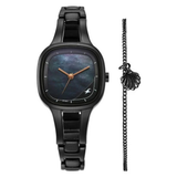 Fastrack Pulse Mother of Pearl Black Girls Watch NU6147NM04F