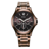 Titan Neo Splash Brown Dial Multifunction Watch for Men 1698QM02