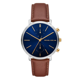 Michael Kors Blake Brown Leather Watch MK9209