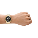 Michael Kors Panorama Gold Chronograph Watch MK9195